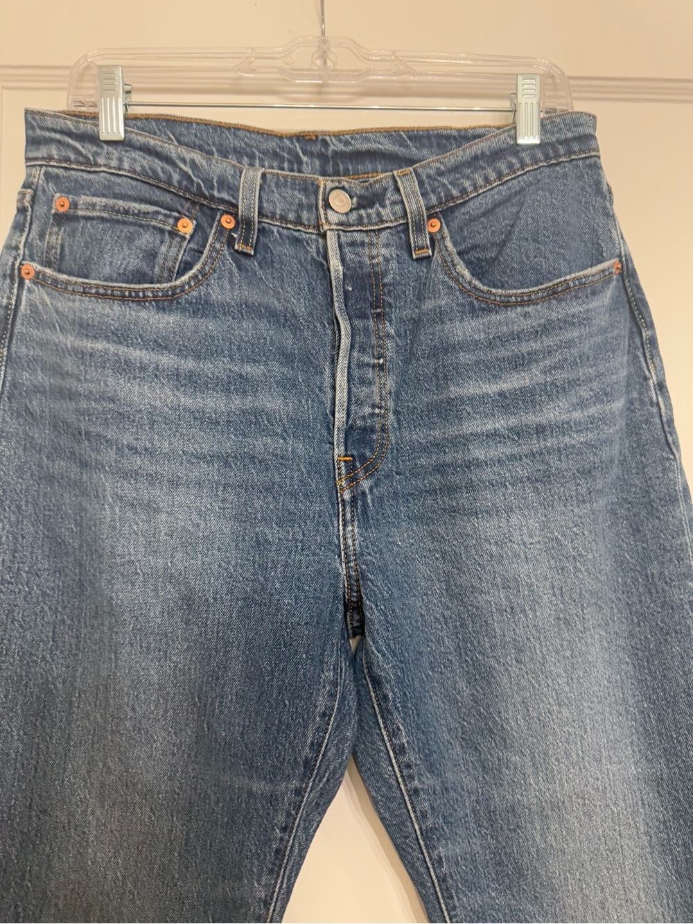Levi's 501 Original Fit Jeans Women's Size 30 Blue Straight Leg - Picture 2 of 9